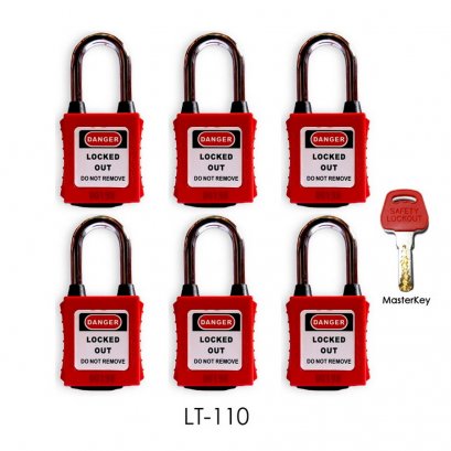 Padlock MK Master Key เซ็ท6ตัว Lockout Tagout LOTO LOCK®
